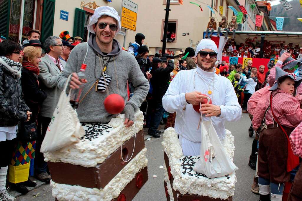 Beim Fasnachtsumzug in Zell kamen die Zuschauer aus dem Staunen nicht heraus