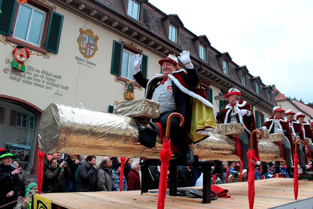 Beim Fasnachtsumzug in Zell kamen die Zuschauer aus dem Staunen nicht heraus