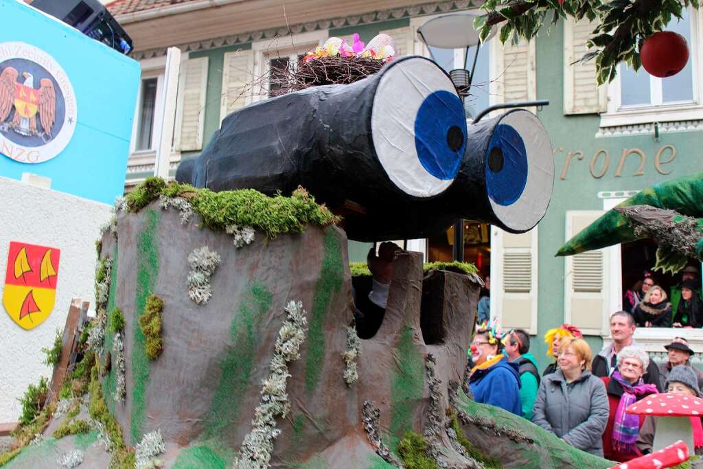 Beim Fasnachtsumzug in Zell kamen die Zuschauer aus dem Staunen nicht heraus