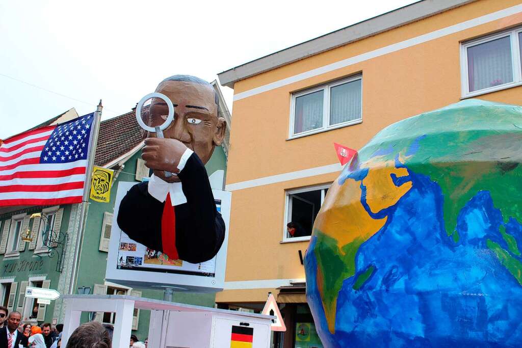 Beim Fasnachtsumzug in Zell kamen die Zuschauer aus dem Staunen nicht heraus