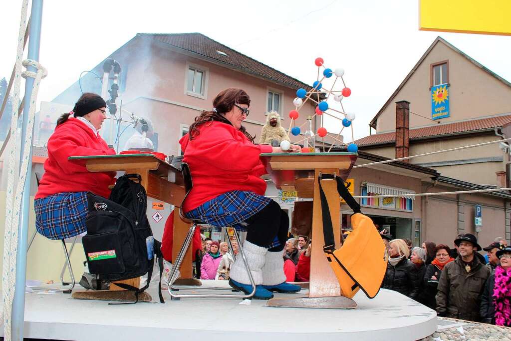 Beim Fasnachtsumzug in Zell kamen die Zuschauer aus dem Staunen nicht heraus