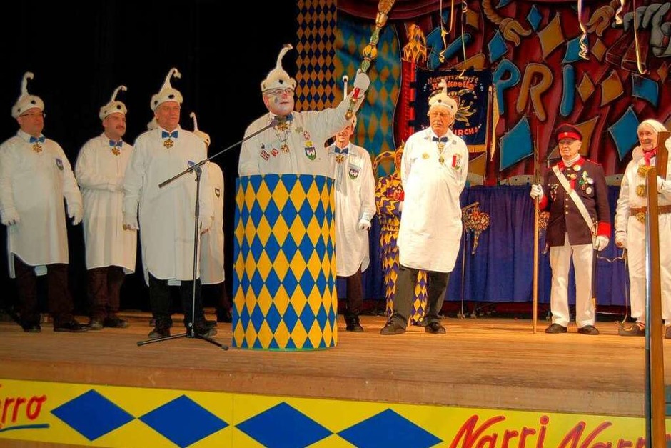 Narri! Narro! sagt der Narrenrat. (Foto: Christian Ringwald) Narri! Narro! sagt der Narrenrat. (Foto: Christian Ringwald)
