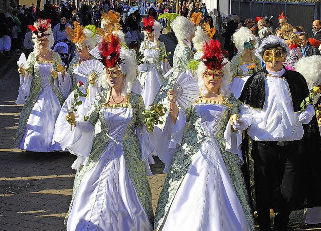 Anleihe beim Karneval in Venedig   | Foto: fotos: adelbert mutz