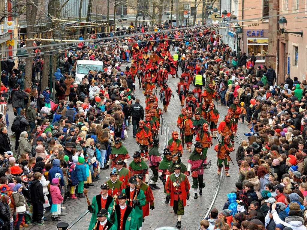 Rosenmontagsumzug in Freiburg