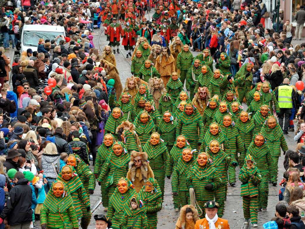 Rosenmontagsumzug in Freiburg