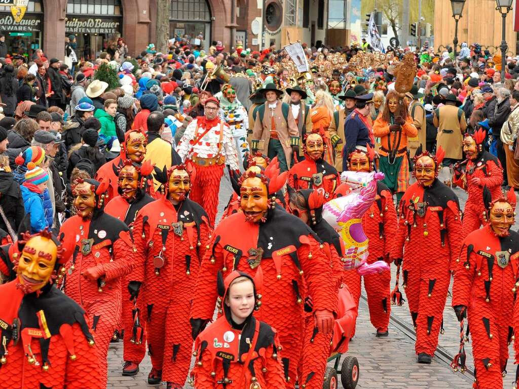 Rosenmontagsumzug in Freiburg