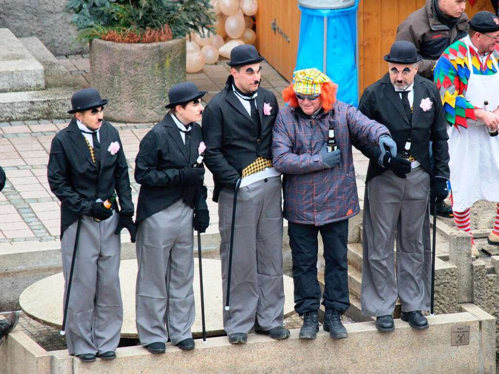 Charlie Chaplin mal vier