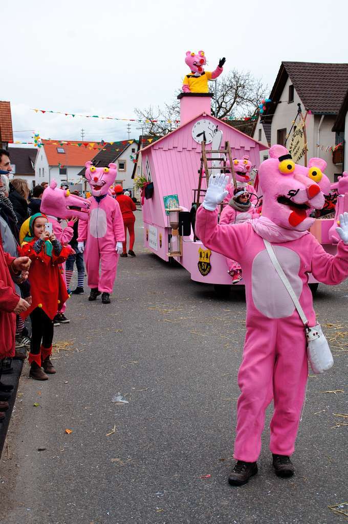 Umzug in Rheinhausen: Pink Panthers