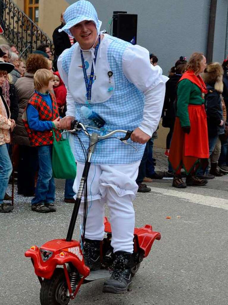 Ein rasender Bobbycar-Fahrer aus dem Mnstertal