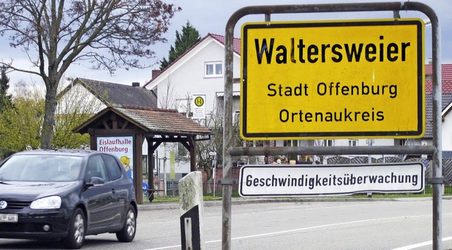 Vor 43 Jahren wurde Waltersweier Ortst...e bekommen. Ihr Sinn ist umstritten.   | Foto: Siefke