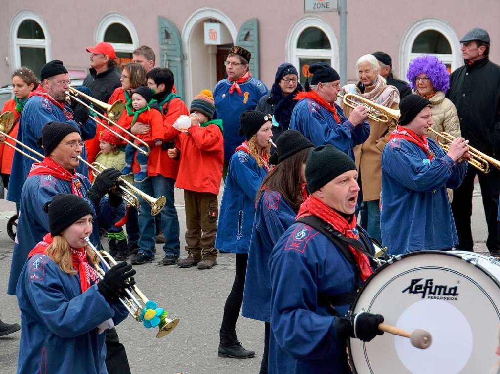 Immer mit dabei: die Bonndorfer Narrenmusik.