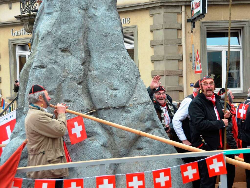 Die Altnarrenrte hatten als Eidgenossen einen ganzen Berg dabei.