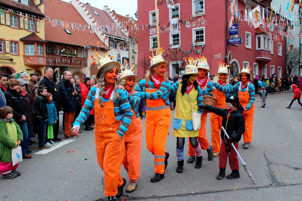 Die Gruppe Ratz und Rbe bereichert seit 20 Jahren den Umzug.