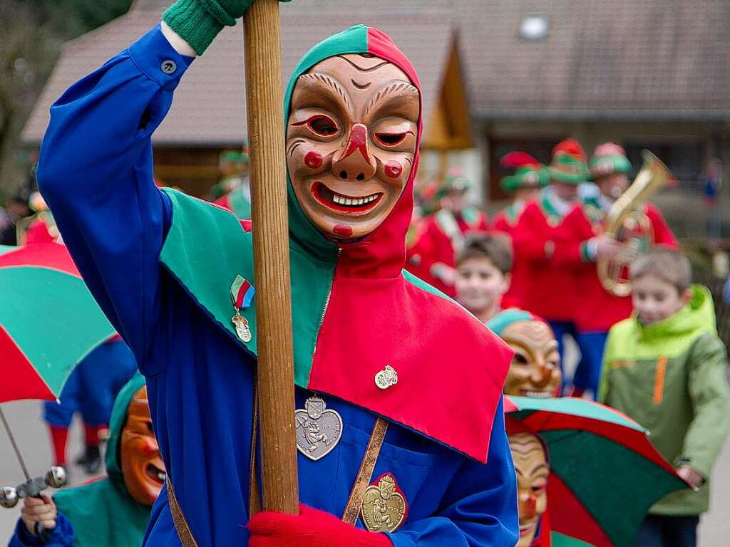 Am Fasnetmontag fand der traditionelle Kinderumzugder Oberwindemer Spitzbuebe statt.