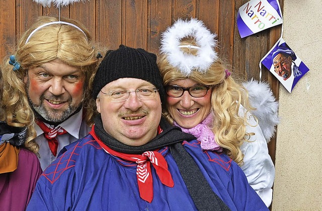 Pfarrer Eckart Kopp leistete mit Bonnd...a &#8222;geistreichen&#8220; Beistand.  | Foto: Juliane Khnemund