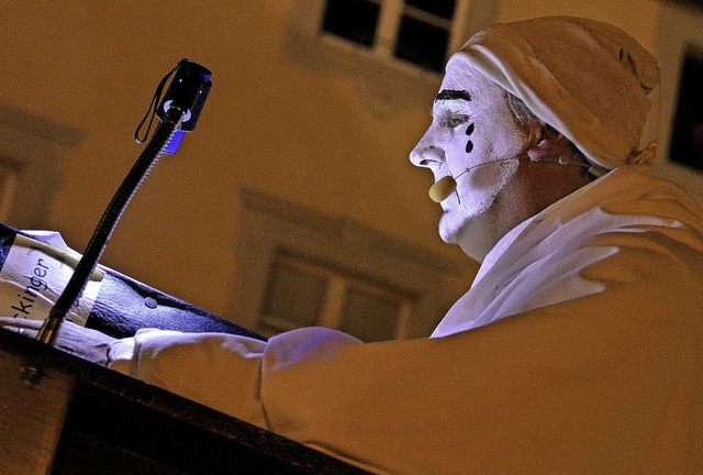 Oberhler Dirk Gottstein musste es verknden: d&#8217; Fasnacht isch umme.   | Foto: Julia Dreier