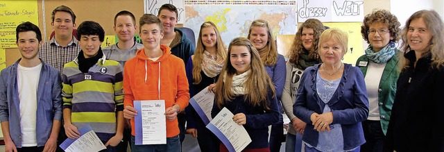 Ihr Zertifikat fr Business-Englisch i...innerhalb der Schule fr den Kurs ein.  | Foto: Horst A. Bss