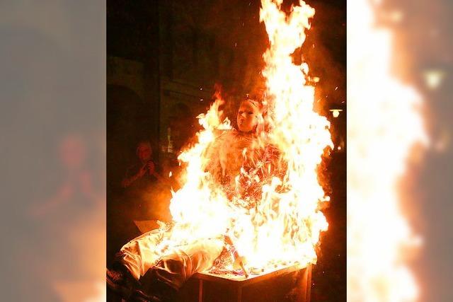 Flammender Abschied von der Fasnacht