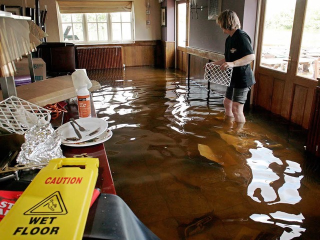 berflutete Wohnung in England  | Foto: AFP