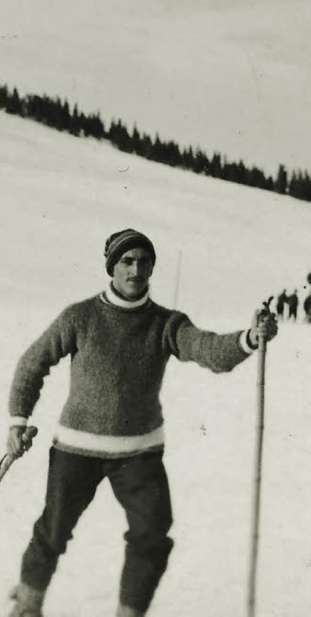 August Hilser auf dem Feldberg am Seeb...seite dieser 100 Jahre alten Aufnahme.  | Foto: Privat