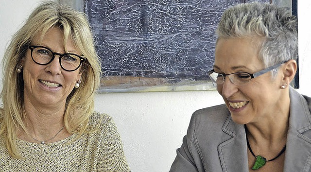 Petra Schmid und Silke Jahnke Klostermann  | Foto: Verena Pichler