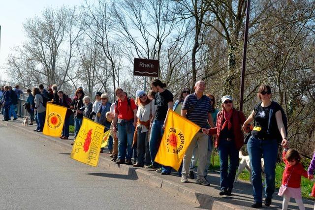 Menschenkette gegen Atomkraft – Fessenheim abschalten