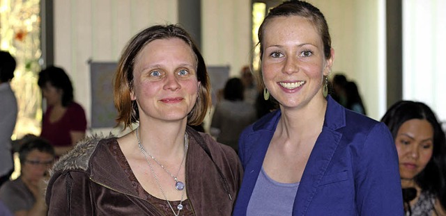 Sie organisierten das Frauenfest auf d...echts) mit Isabel Fortagne-Dimitrova.   | Foto: Antje Gessner