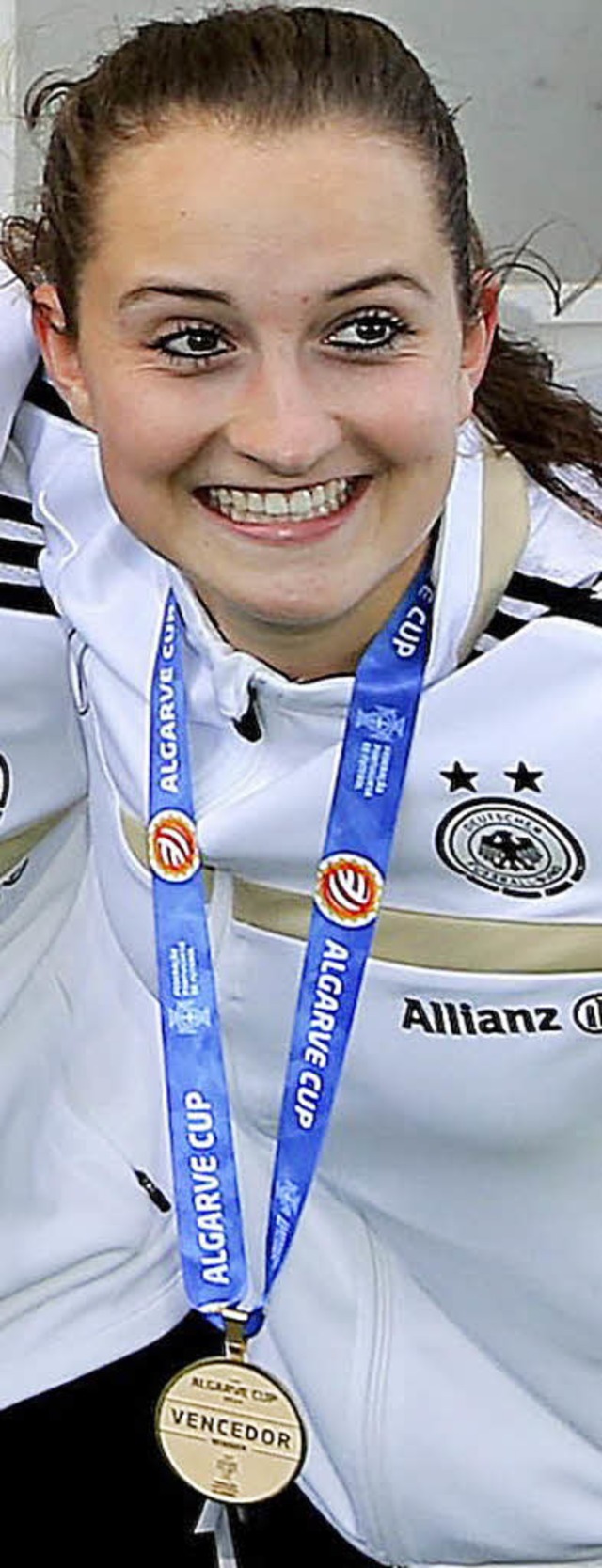 Mini-Weltmeisterin: Sara Dbritz vom SC Freiburg   | Foto: dpa