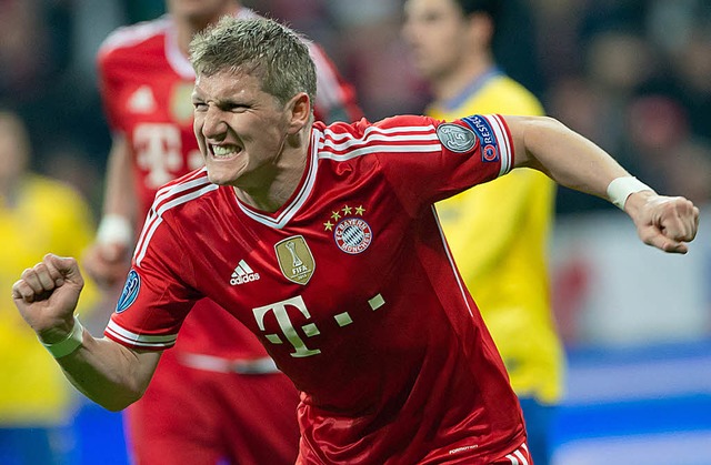 Zurck im Spiel: Bastian Schweinsteiger  | Foto: dpa