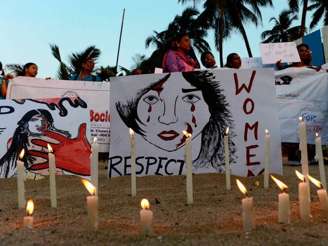 Frauen in Indien fordern mehr Respekt.  | Foto: AFP
