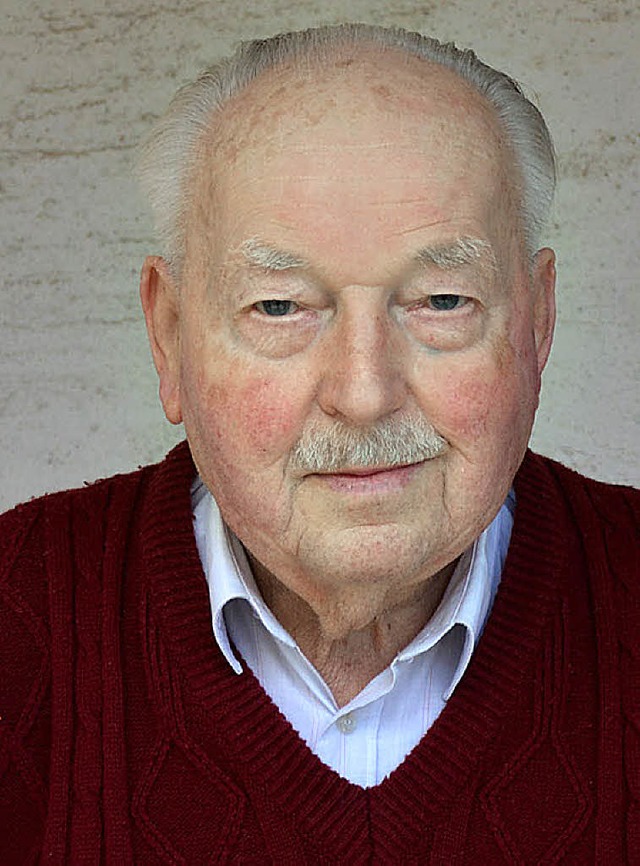 Georg Herr wird heute 90 Jahre alt.   | Foto: Jrgen Schneider