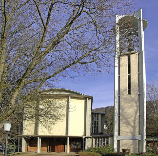 Die Freiburger Ludwigskirche begeht am...tzigen Standort an der Starkenstrae.   | Foto: Gnter Hammer