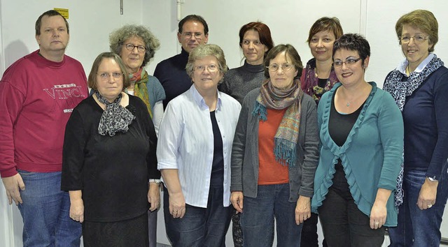Mitarbeiter und Verantwortliche des Si...n Astrid Kehl (vordere Reihe rechts).   | Foto: privat