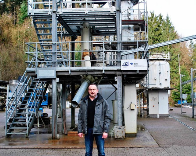 Ingenieur Markus Roser leitet die Explosionsversuchsanlage Kappelrodeck.   | Foto: Robert Ullmann