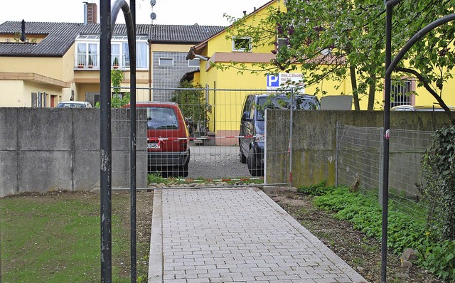 Der einst geplante Durchgang in der Gu...wurde die Entwurfsplanung abgendert.   | Foto: julius steckmeister