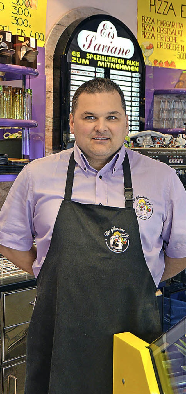 Giovanni Bolzan, Inhaber der Eis-Saviane  | Foto: Carmen Flsch
