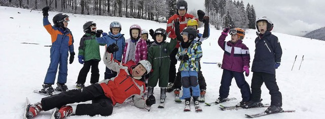Besonders die Kinder hatten beim Skikurs des SC Brombach ihren Spa.   | Foto: Verein