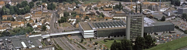 Burda, Standort Offenburg, Stadtansich...dme Burda-Hochhaus, ist gerade im Bau.  | Foto: Bild honorarfrei