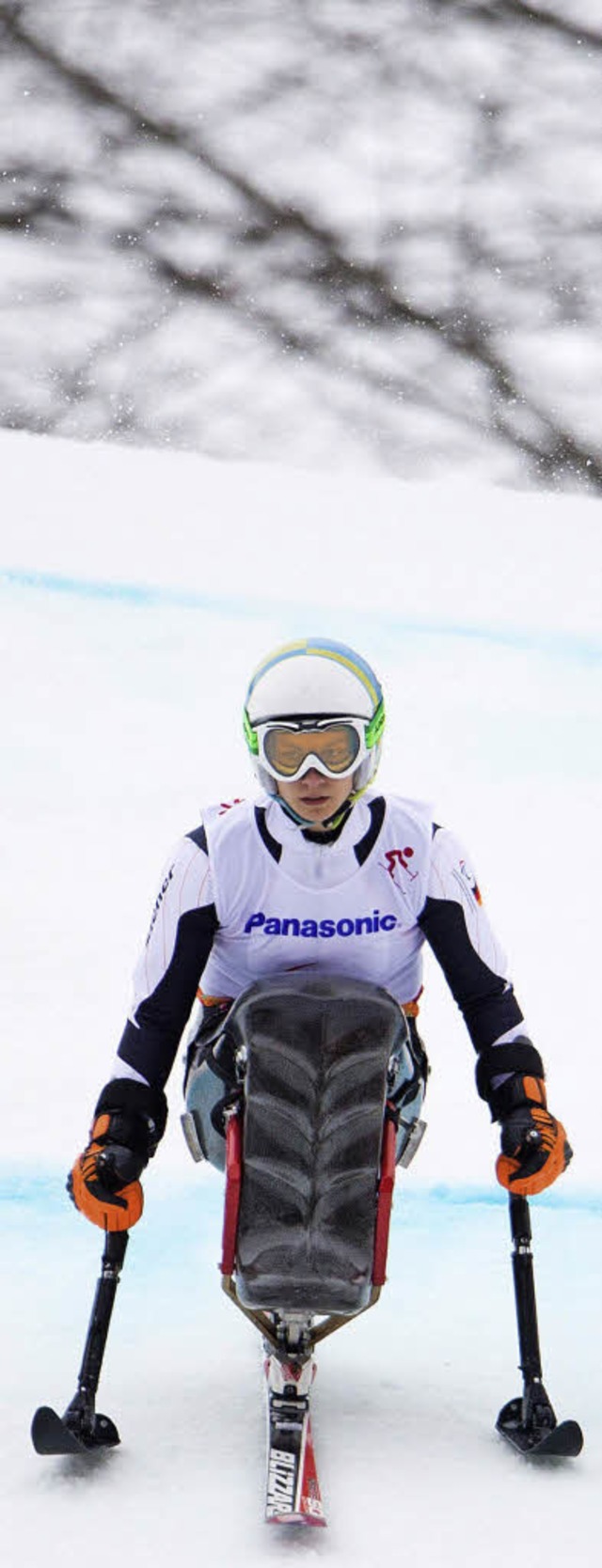 Goldmedaillen-Gewinnerin Anna Schaffelhuber im Einsatz.  | Foto: dpa