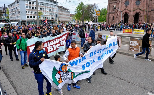 Demonstration gegen Abschiebung im April 2013  | Foto: Michael Bamberger
