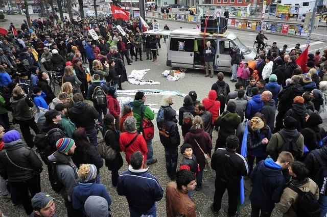 Demos in der Innenstadt