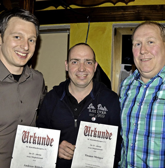 Kiechlinsbergen. Die bei der Generalve..., Edgar Stiefvater und Roland  Seiter.  | Foto: Roland Vitt