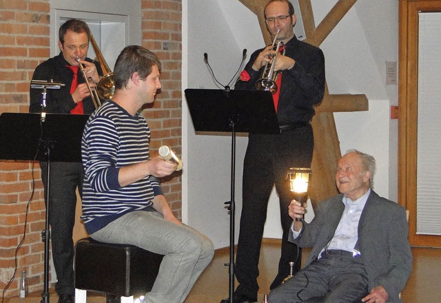 Der neue Dirigent des Musikvereins Umk...t Dold und Philipp Moehrke (Klavier).   | Foto: ines sle