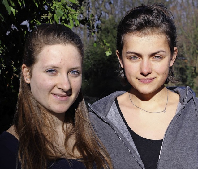 Tabea Wiese (links) und Lena Dspohl   | Foto: privat