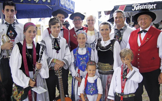Bei der Europeade 2013 in Gotha: Die E...r die Slowenier &#8211; und umgekehrt.  | Foto: Theo Kaltenbach