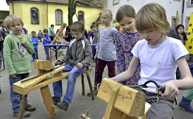 Der &#8222;Schniedesel&#8220; gehrt zur Grnholzwerkstatt.  | Foto: Michael Bamberger