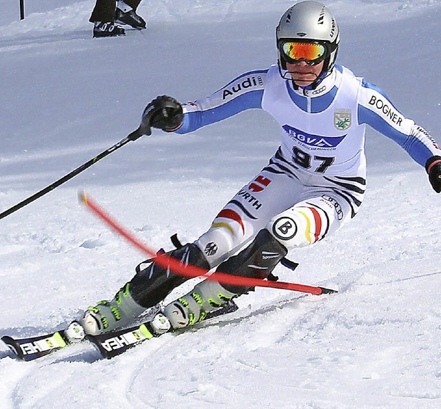 Schwarzwald-Vizemeister im Slalom: Tim Siegmund von der Ski-Zunft Rheinfelden  | Foto: Martin Siegmund