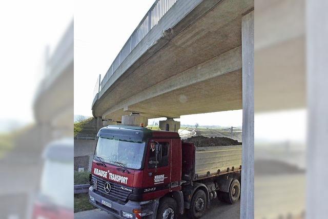 Brcke leicht beschdigt