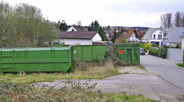 Das Containerlager strt seit Jahren die Anwohner.  | Foto: Rolf Reissmann