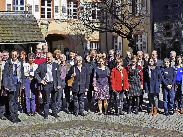 Im Hof des Lrracher Dreilndermuseums...ter der Geschichtsmuseen am Oberrhein.  | Foto: zvg